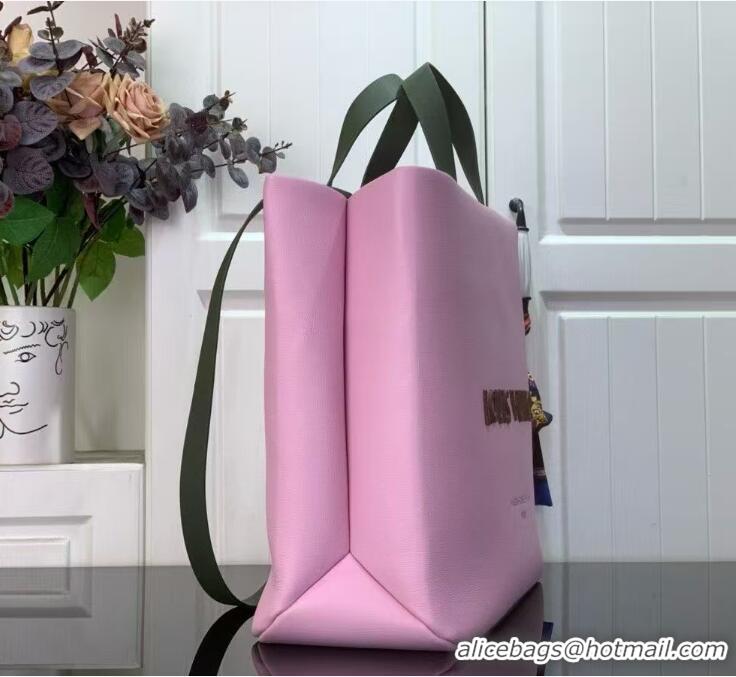 Top Grade Louis Vuitton Original Cowhide Leather Mini Shopper Tote Bag M15273 Pink 2026