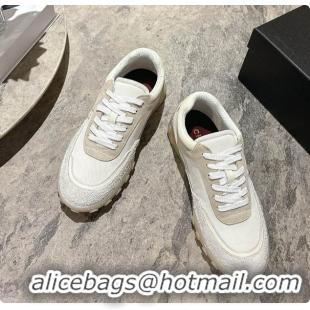 Best Price Chanel Sneakers Mixed Fibers, Suede Calfskin & Calfskin Ivory 60702706
