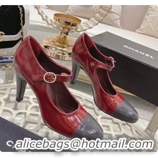 Perfect Chanel Open Shoes Shiny Goatskin Fashion In Red 7.5cm 60702709