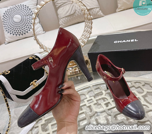 Perfect Chanel Open Shoes Shiny Goatskin Fashion In Red 7.5cm 60702709