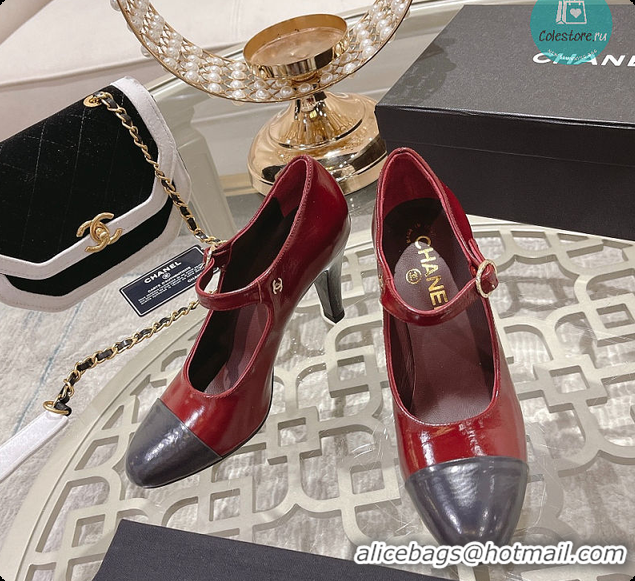 Perfect Chanel Open Shoes Shiny Goatskin Fashion In Red 7.5cm 60702709