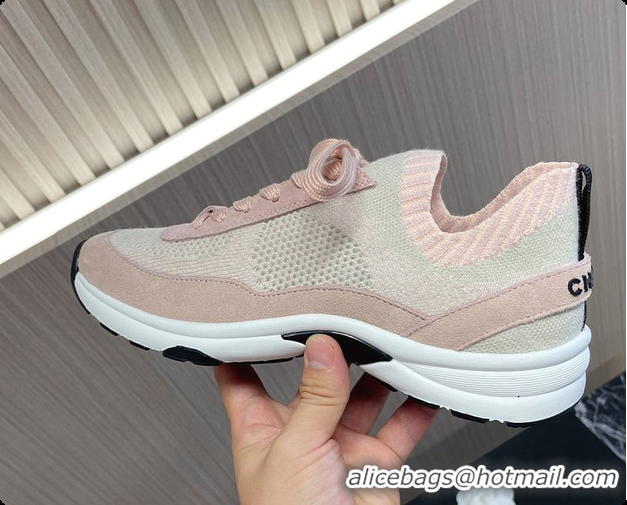 Duplicate Chanel Knit & Suede Calfskin Ivory Pink 60702717