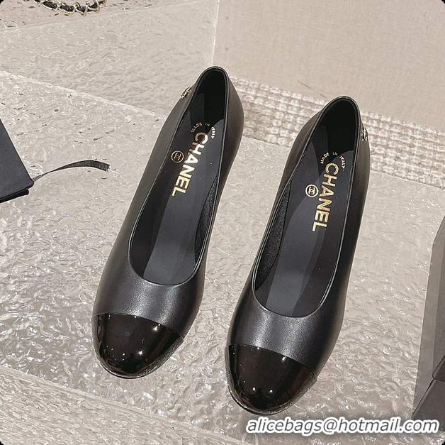 Luxury Chanel Pumps Slingbacks Shoes Black 60702718