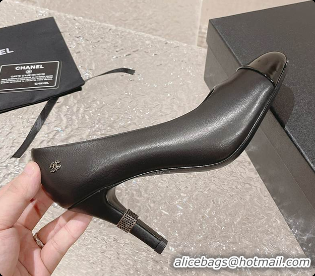 Luxury Chanel Pumps Slingbacks Shoes Black 60702718