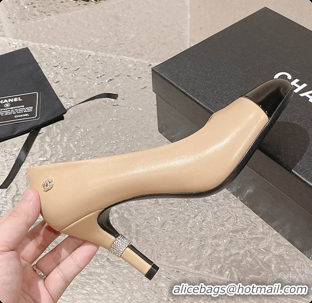Good Looking Chanel Pumps Slingbacks Shoes Beige 60702718