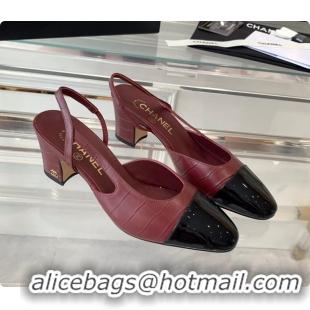 Duplicate Chanel Slingblacks Red 60702720