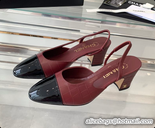 Duplicate Chanel Slingblacks Red 60702720