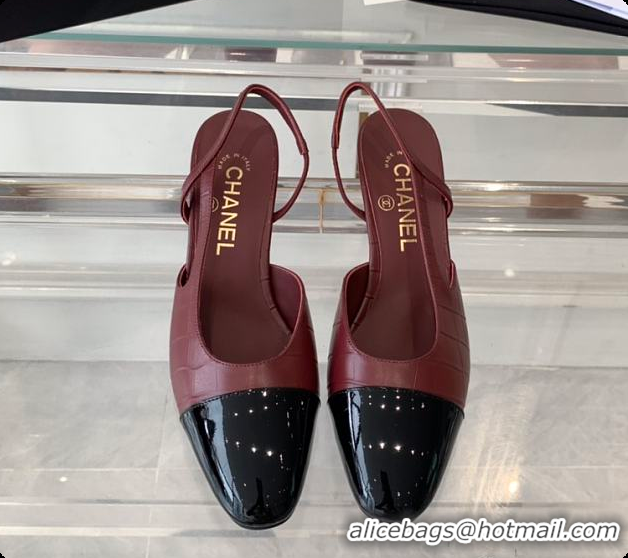Duplicate Chanel Slingblacks Red 60702720
