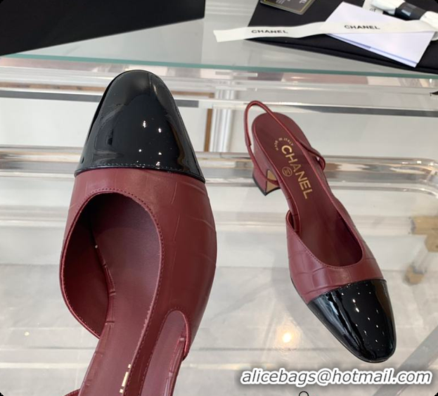Duplicate Chanel Slingblacks Red 60702720