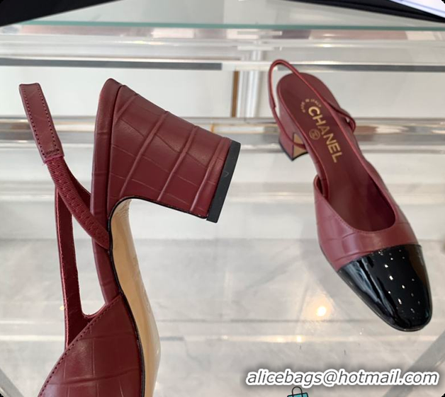 Duplicate Chanel Slingblacks Red 60702720