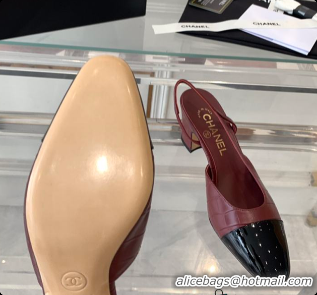 Duplicate Chanel Slingblacks Red 60702720