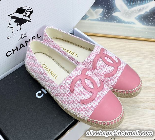 Best Grade Chanel Logo Fabric Pink 60702722