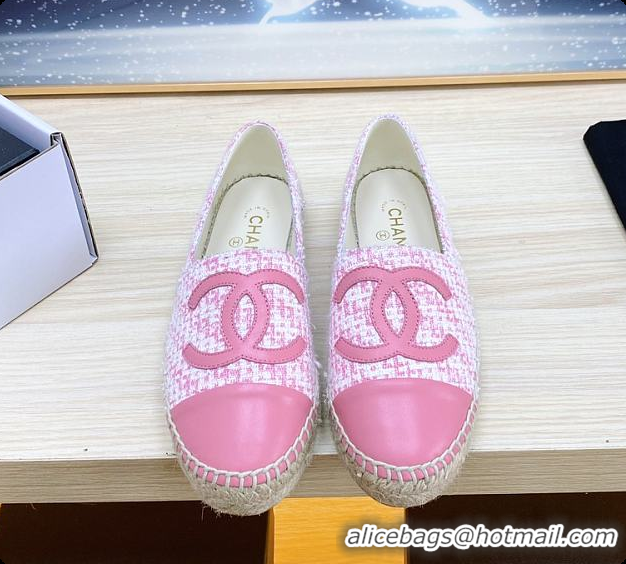 Best Grade Chanel Logo Fabric Pink 60702722