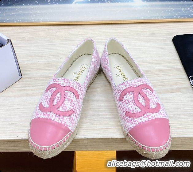 Best Grade Chanel Logo Fabric Pink 60702722