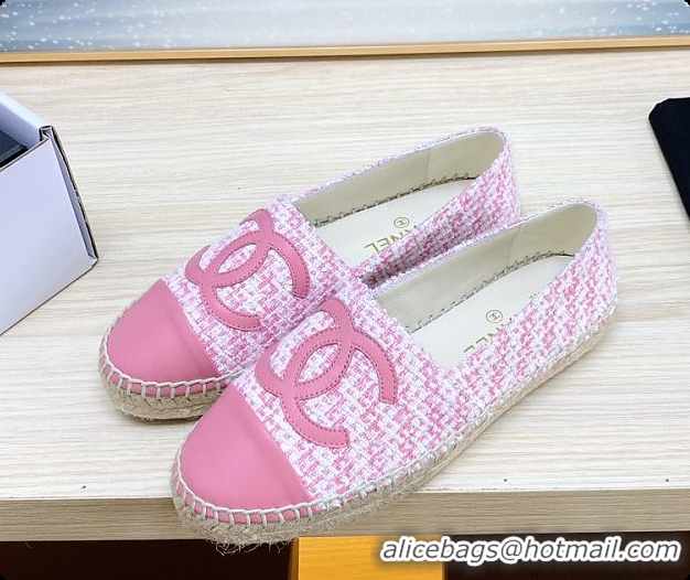 Best Grade Chanel Logo Fabric Pink 60702722