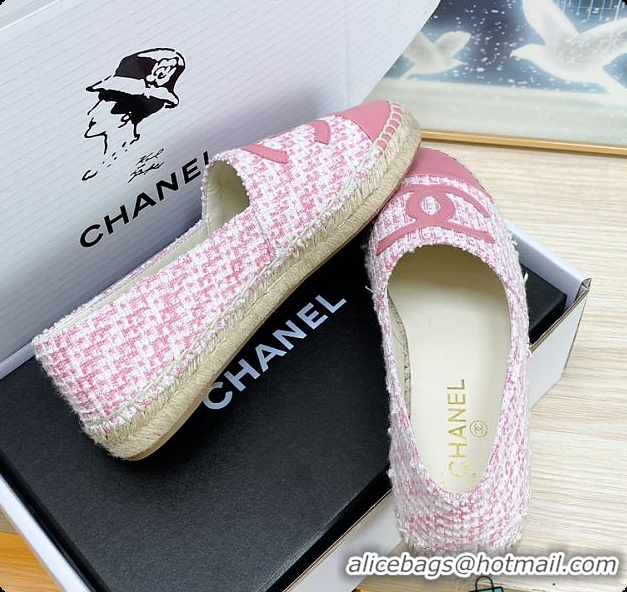 Best Grade Chanel Logo Fabric Pink 60702722