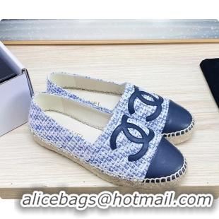 Low Cost Chanel Logo Fabric Blue 60702722