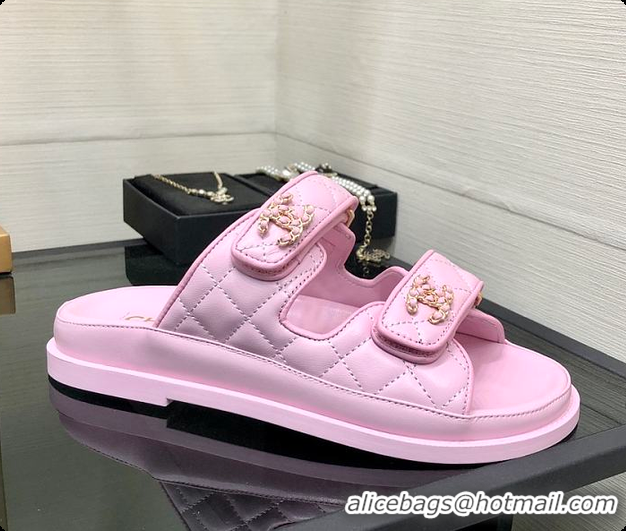 Most Popular Chanel Slipper Light Pink 60702723