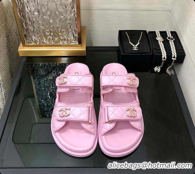Most Popular Chanel Slipper Light Pink 60702723
