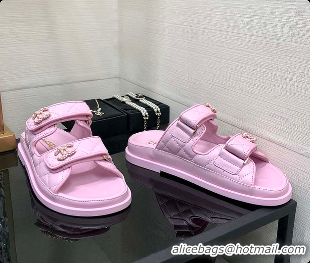 Most Popular Chanel Slipper Light Pink 60702723