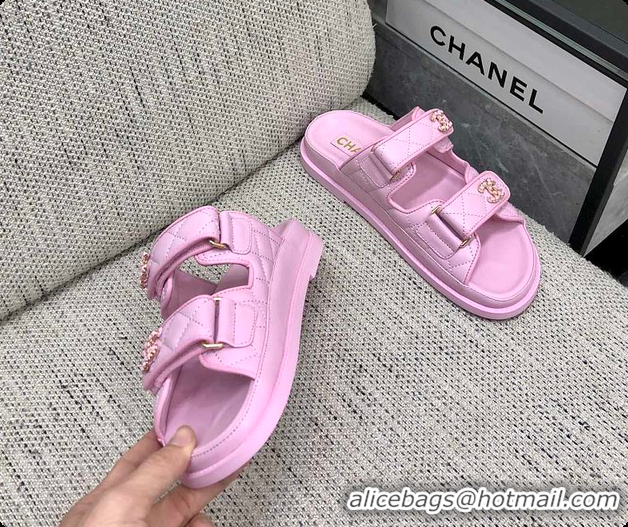 Most Popular Chanel Slipper Light Pink 60702723