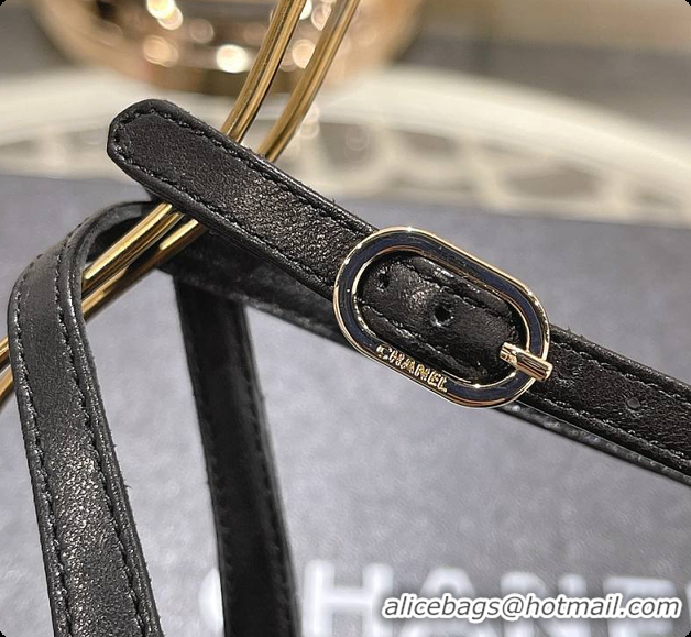 Grade Quality Chanel Sling Back Black 5cm 60702724