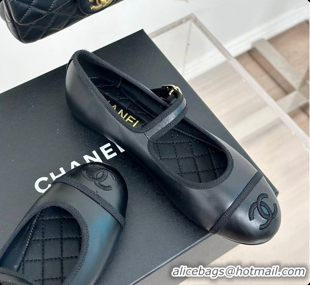Low Price Chanel Flat Mule Black 60702725
