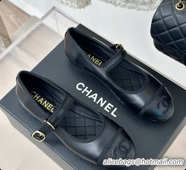 Low Price Chanel Flat Mule Black 60702725