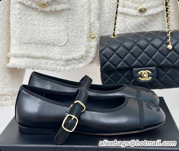Low Price Chanel Flat Mule Black 60702725