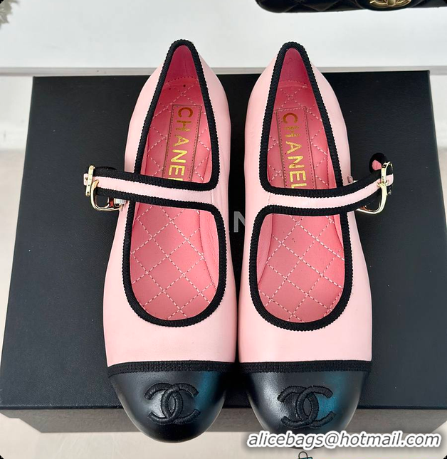 Shop Duplicate Chanel Flat Mule Pink 60702725
