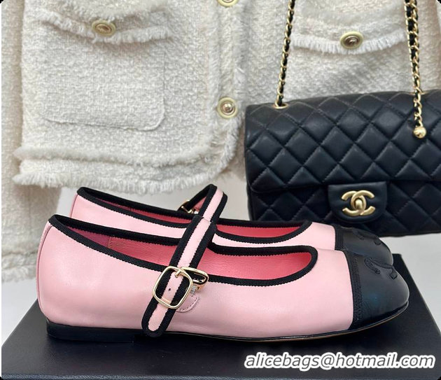 Shop Duplicate Chanel Flat Mule Pink 60702725