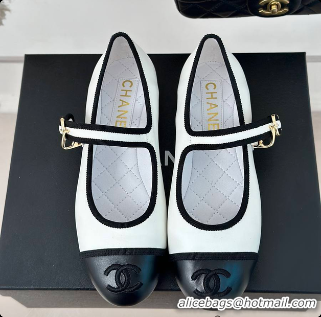 Shop Cheap Chanel Flat Mule White 60702725
