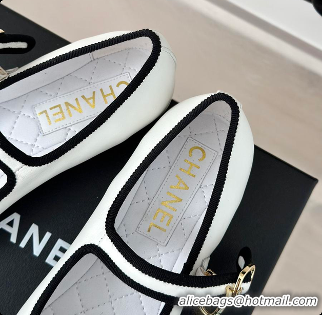 Shop Cheap Chanel Flat Mule White 60702725
