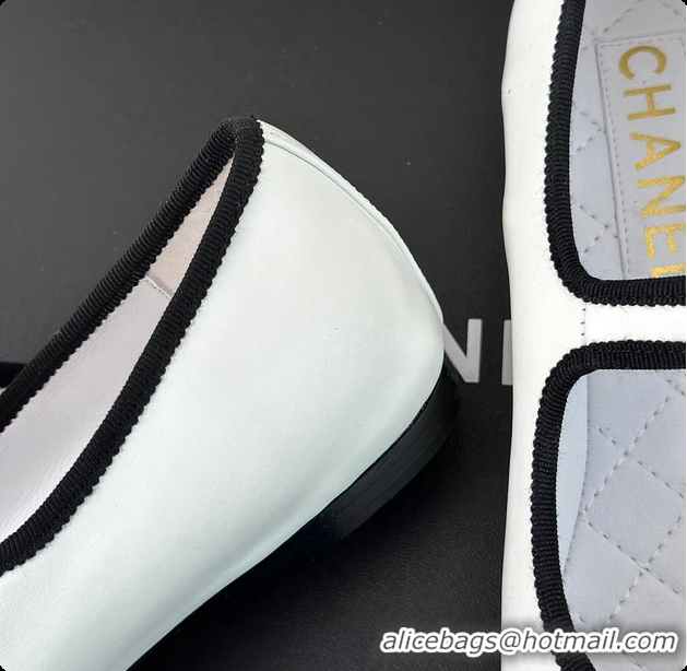 Shop Cheap Chanel Flat Mule White 60702725