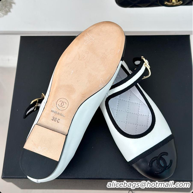 Shop Cheap Chanel Flat Mule White 60702725