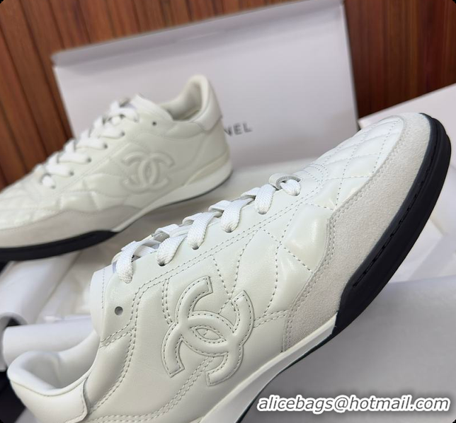 Stylish Chanel Caft Da Trainer White 60702805