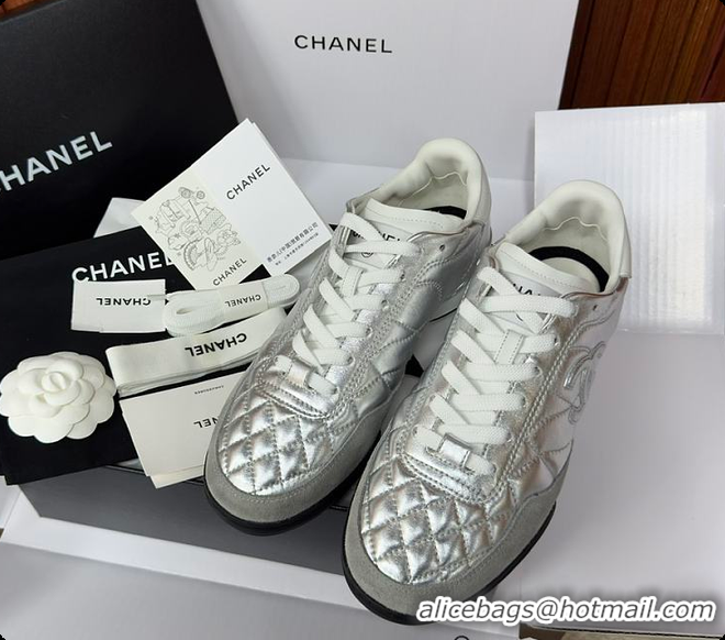 Good Quality Chanel Caft Da Trainer Silver 60702805