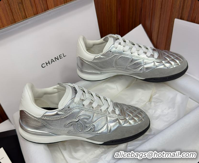 Good Quality Chanel Caft Da Trainer Silver 60702805