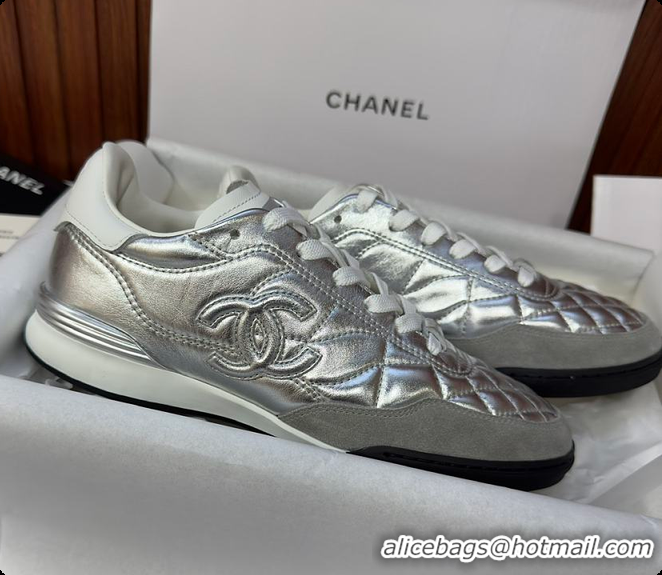 Good Quality Chanel Caft Da Trainer Silver 60702805