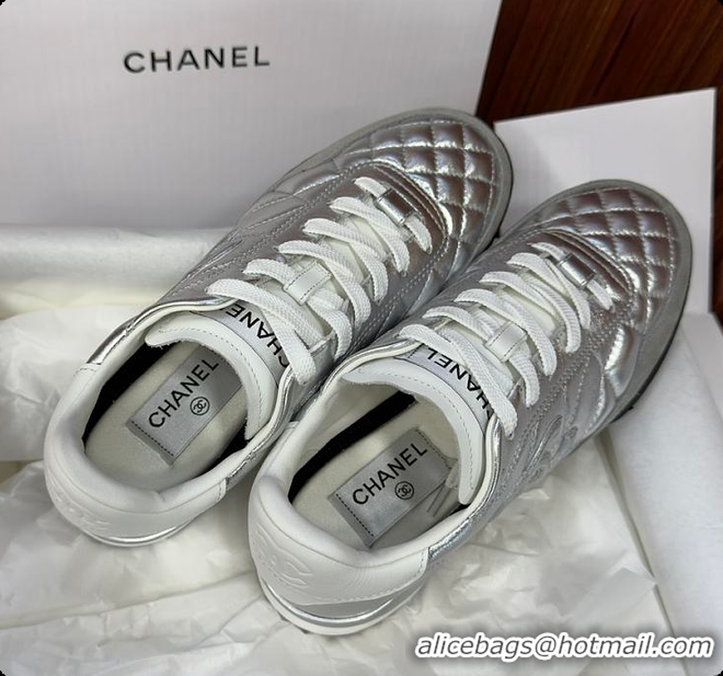 Good Quality Chanel Caft Da Trainer Silver 60702805