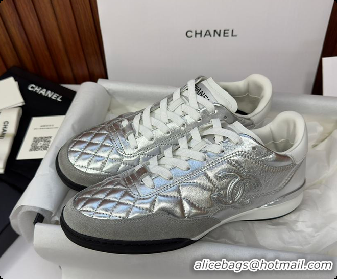 Good Quality Chanel Caft Da Trainer Silver 60702805
