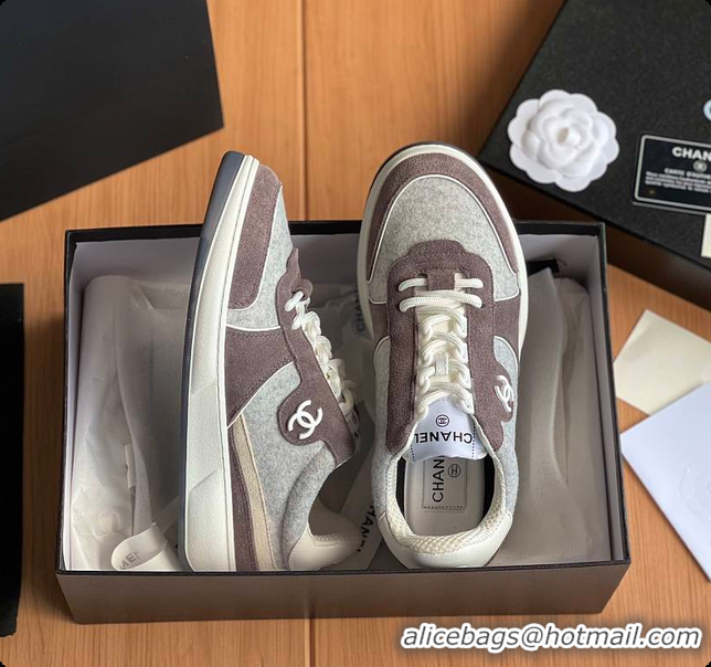 Charming Chanel Classic Sports Shoes Brown 60702702