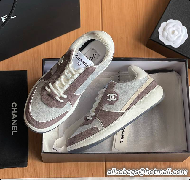Charming Chanel Classic Sports Shoes Brown 60702702
