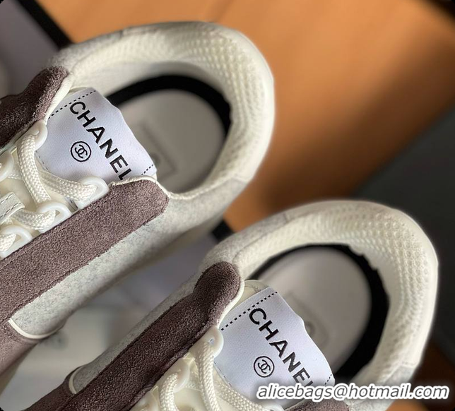 Charming Chanel Classic Sports Shoes Brown 60702702
