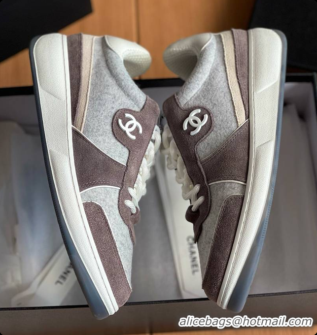 Charming Chanel Classic Sports Shoes Brown 60702702