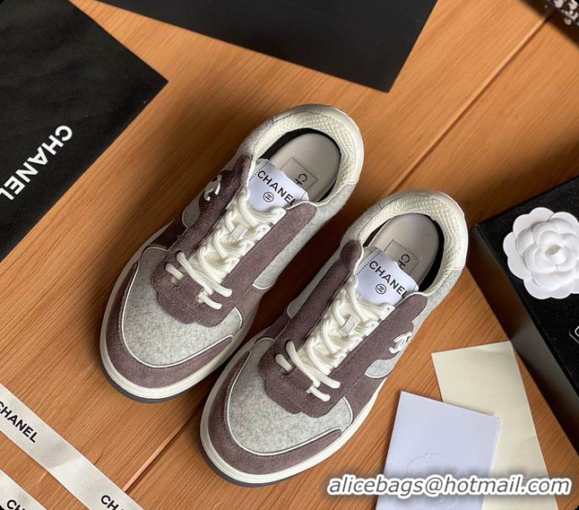 Charming Chanel Classic Sports Shoes Brown 60702702