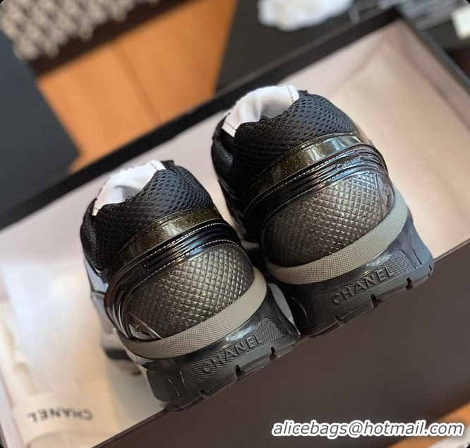 Stylish Chanel Sneaker Midnight Black Blue 60702703