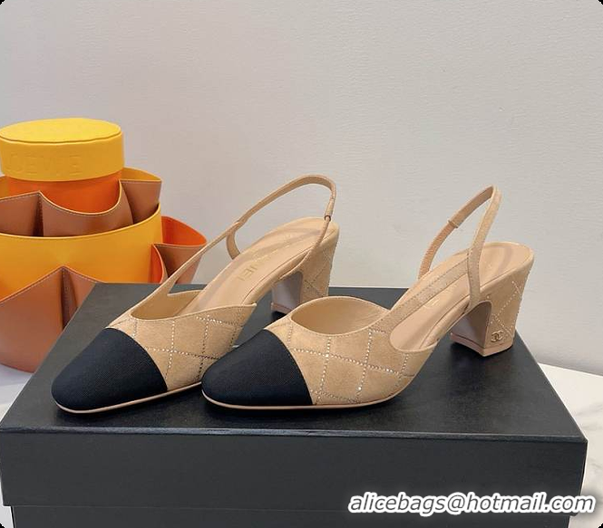 Most Popular Chanel Slingbacks High Pump Beige 60702901