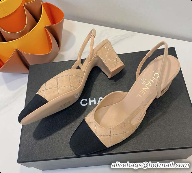 Most Popular Chanel Slingbacks High Pump Beige 60702901