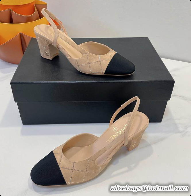 Most Popular Chanel Slingbacks High Pump Beige 60702901